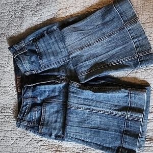 Rock n roll high rise flare teouser jean